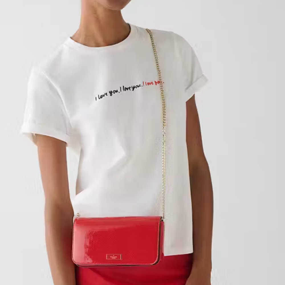 Kate Spade Bridget Patent Mini Crossbody KS Bright Red - Picture 12 of 16